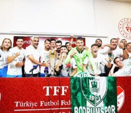 Bodrum FK’da kupa sevincini