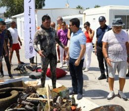 Gündoğan’da Deniz Dibi Temizliği