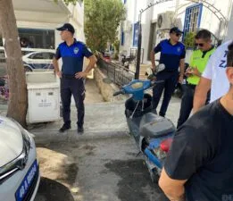 Gelişigüzel güzel bırakılan motosikletler toplandı