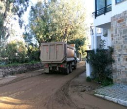 Bodrum’da hafriyat kamyonları denetleniyor
