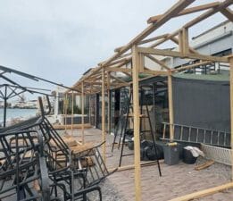 Bodrum sahilinde kaçak eklentiye müdahale