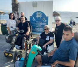 Turgutreis Günbatımı Plajı’na raylı erişim sistemi