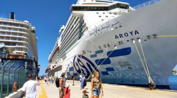 Bodrum’a iki kruvaziyerle 3 bin 308 yolcu geldi