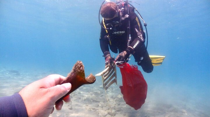 Gündoğan’da Deniz Dibi Temizliği