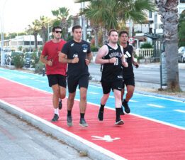 Turgutreis’te yenilenen bisiklet ve koşu yolu vatandaşların kullanımına açıldı