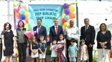 Külcü Anaokulunda minik eller fidan dikti