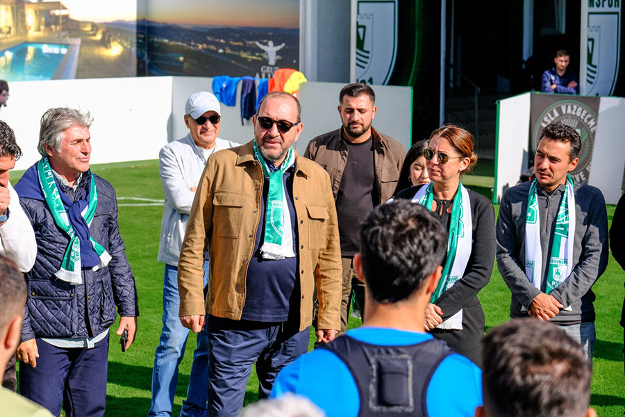 Çorum maçı öncesi BODRUM FK yönetiminden moral ziyareti