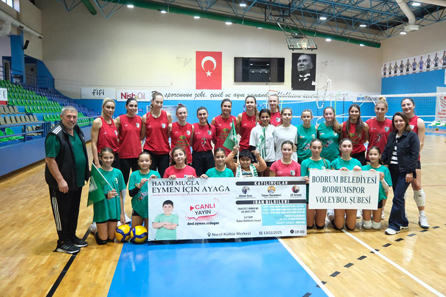 Bodrumspor Voleybol Şubesi’nden EYMEN’e destek çağrısı