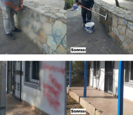 6 Ay İçerisinde 29 Duvar Yazısı Temizlendi