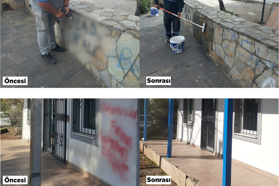 6 Ay İçerisinde 29 Duvar Yazısı Temizlendi
