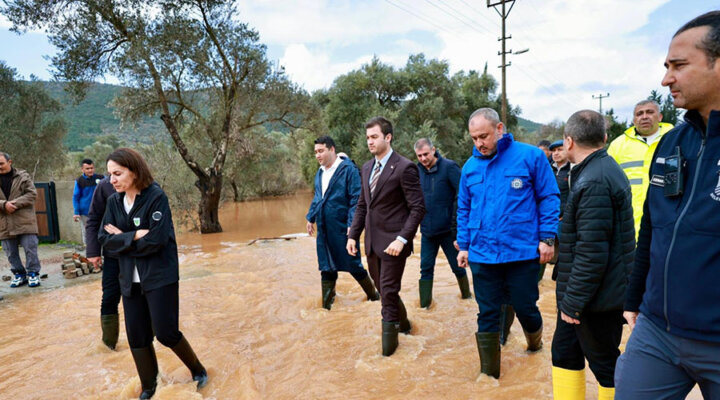 Başkan Mandalinci Su Taşkınlarının Yaşandığı Kızılağaç’ta