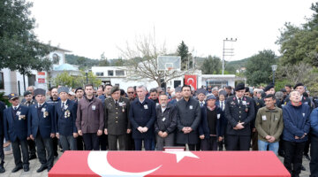 Kore gazisi son yolculuğuna uğurlandı