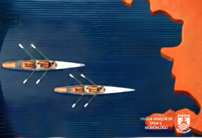 Ege Bölgesi Kürek Yarışları Kupası Bitez Sahili’nde düzenleniyor