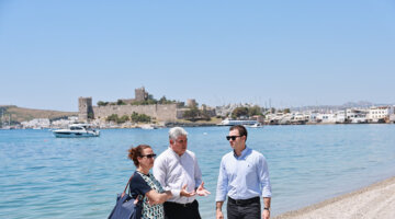 Bodrum’un sahilleri yaza hazırlanıyor