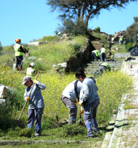 Antik Halikarnassos Surlarında Turizm Haftası hazırlığı