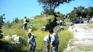 Antik Halikarnassos Surlarında Turizm Haftası hazırlığı