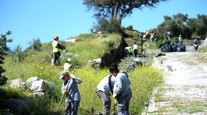 Antik Halikarnassos Surlarında Turizm Haftası hazırlığı