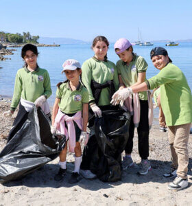 Turgutreis’te “Marine Litter Watch” temizliği