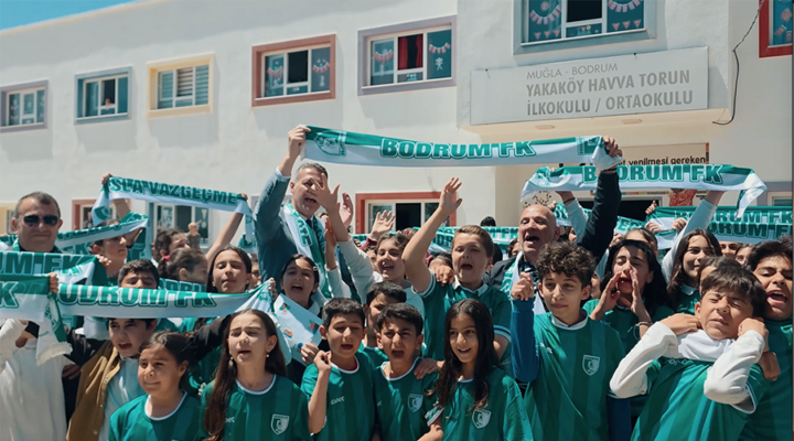 Okullarda Bodrum FK coşkusu