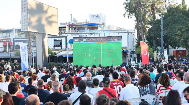 Bodrum’da milli maç heyecanı