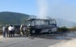 Midibüs yanarak kullanılamaz hale geldi