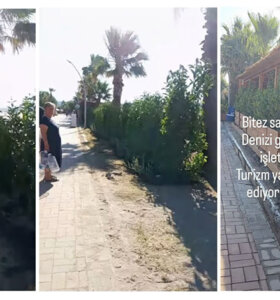 Bitez sahillerindeki işgallere karşı isyan etti