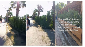 Bitez sahillerindeki işgallere karşı isyan etti