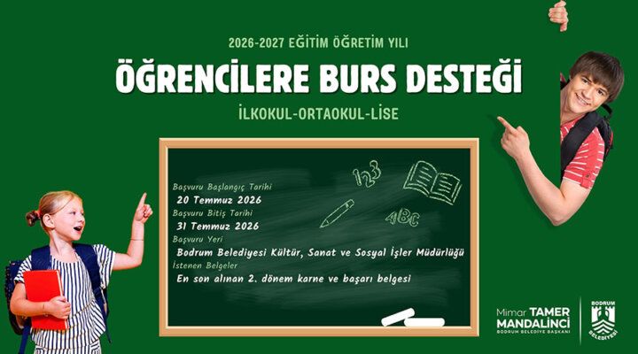 Bodrum Belediyesinden Öğrencilere Burs Desteği