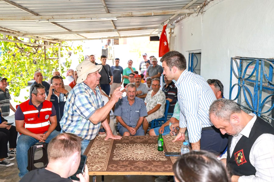 Başkan Mandalinci Saha Çalışmalarını Karaova’da sürdürdü