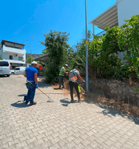 Bodrum’da Ot Temizliği Çalışmaları Sürüyor