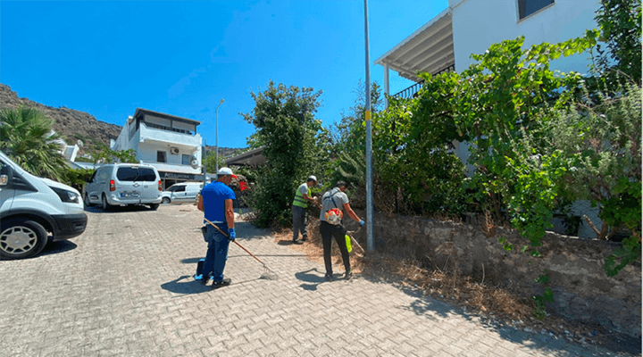 Bodrum’da Ot Temizliği Çalışmaları Sürüyor