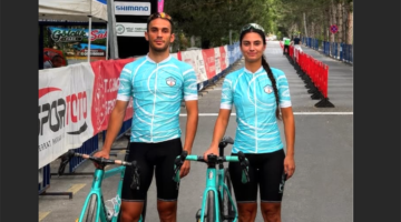 Sporcu çiften gururlandıran başarı