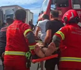Tankerin altında sıkışan sürücü ağır yaralandı