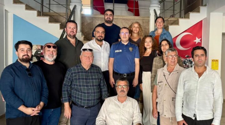 Gazetecilerden Bodrum İlçe Emniyet Müdürü Gökmen’e hayırlı olsun ziyareti